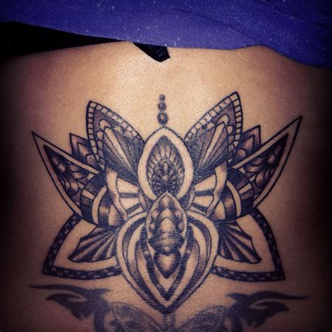 My new mandala lotus flower. Lower back | Lower back tattoos, Back tattoos, Back tattoo