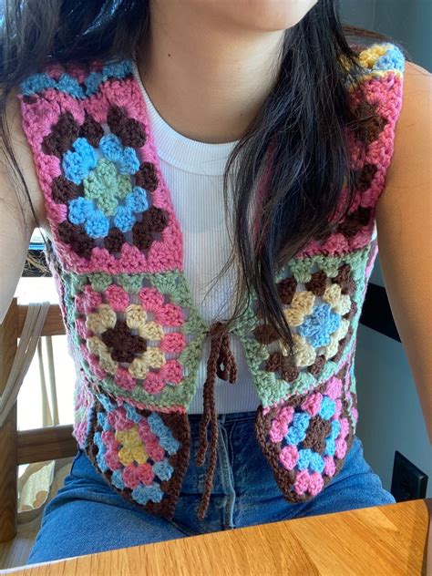 Crochet Granny Square Vest Easy Artofit
