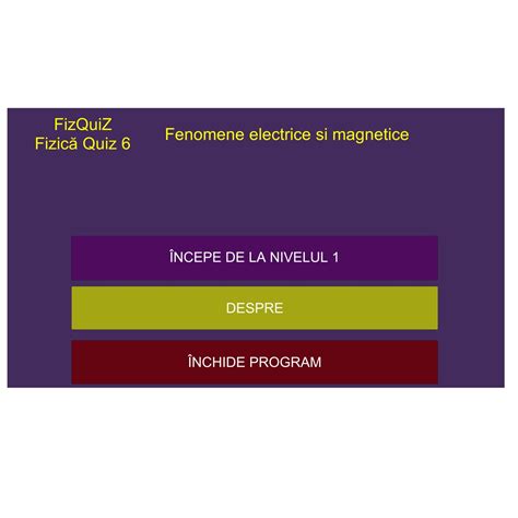 Fizquiz Fizica Quiz 6 Fenomene Electrice Si Magnetice Emagro