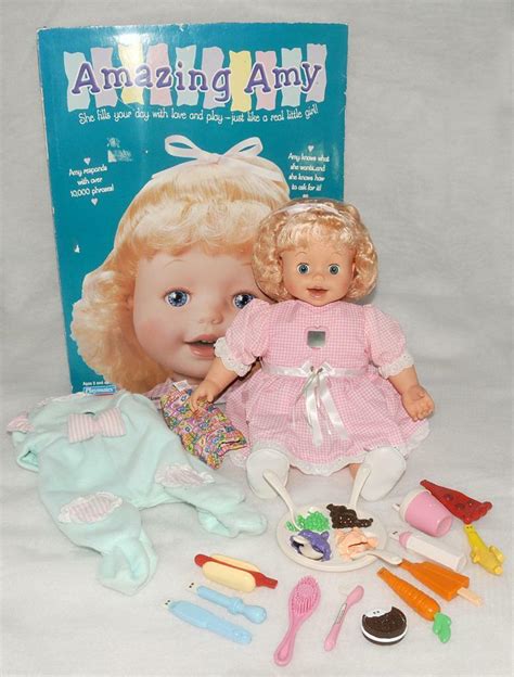 Amazing Amy ~ Playmates Doll 18 Clothing And Food Interactive Vintage 1998 W Box Ebay