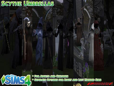 Sims4 Scythe Umbrellas By Gauntlet101010 On Deviantart