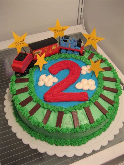 Celebrate a very special second birthday with a personalised birthday cake! Thomas The Train Cake Thomas the train cake for son's 2nd ...
