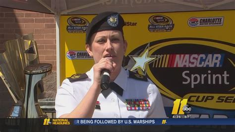 Raleigh Soldier Auditions To Sing National Anthem At Nascar Race