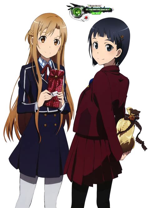 Asuna Yuuki And Suguha Kirigaya Sword Art Online Asuna Kirito Sword