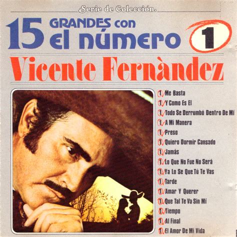 Cd Vicente Fernández · 15 Grandes Con El Número Uno Almacenes La Música