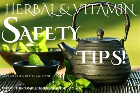 Herbal Safety The Complete Guide To Natural Healing
