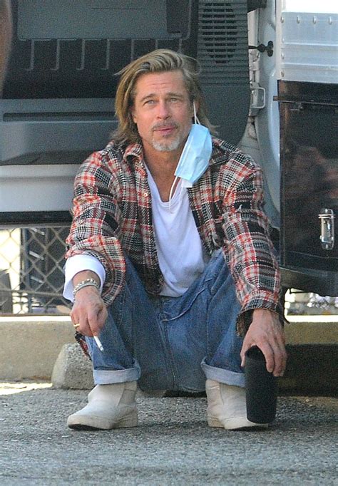 Brad Pitts Long Hair Broke The Internet Gq