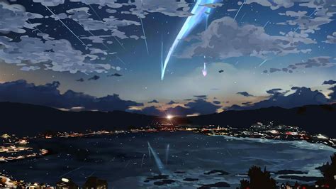Your Name Anime Comet Scenery Art 18340 Kimi No Na Wa Wallpaper