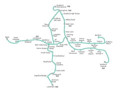 Dlr Map 2023 And Routes Or Lines With Stations Winterville