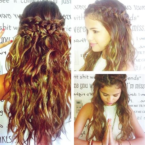 The singer's hair is all swingy volume, high shine, and some inconspicuous extensions, meaning you can actually recreate her. the TUTORIAL: SELENA GOMEZ'S WRAP AROUND BRAID | Hey Wanderer