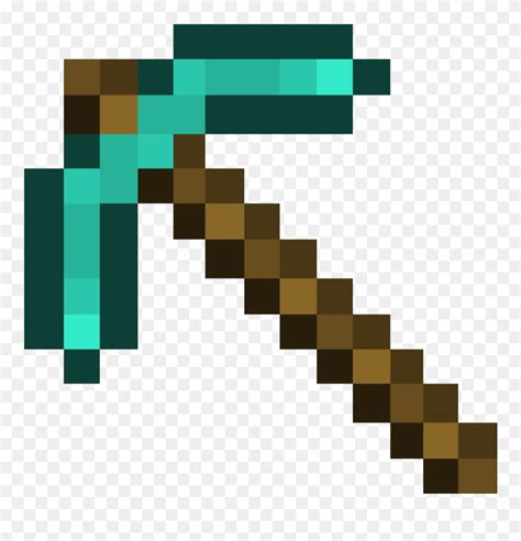 Download for different resolutions for designing purposes. Transparent Minecraft Diamond Pickaxe Clipart (#5489041 ...