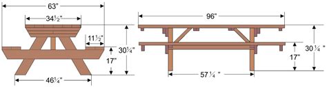 What Are The Dimensions Of A Standard Picnic Table