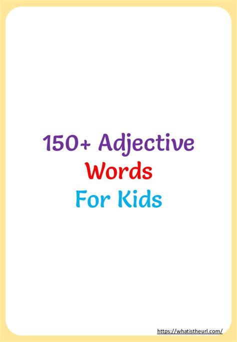 Adjective Words Printable Pdf Your Home Teacher Hot Sex Picture