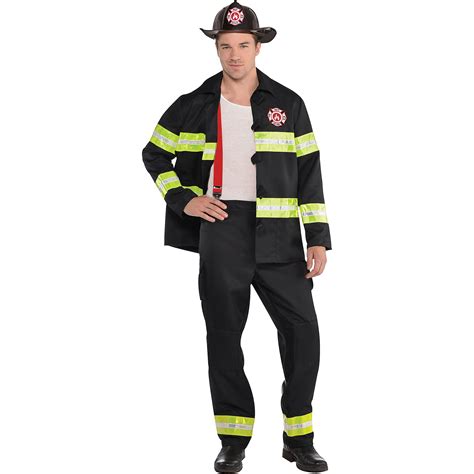 Amscan Rescue Me Firefighter Halloween Costume For Men Medium With