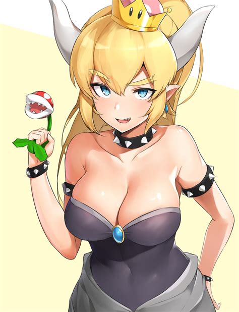 Bowsette And Piranha Plant Mario And 1 More Drawn By Noel Nnoelllll