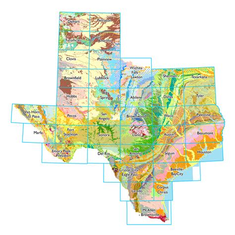 Geologic Atlas Of Texas 1250000 Scanned Sheets Texas Water