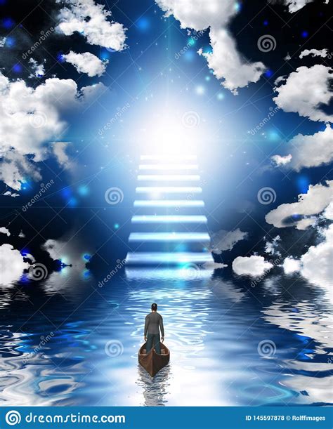 Stairway to heaven stock illustration. Illustration of belief - 145597878