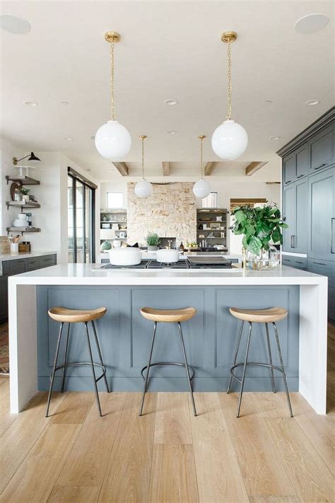 Inspiring Blue And White Kitchen Color Ideas 36 Homyhomee