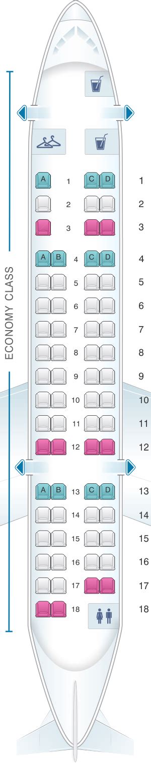 Seat Map American Airlines Crj All Economy Seatmaestro
