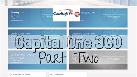 Watch Me Transfer Money Capital One 360 Part Two Using Capital