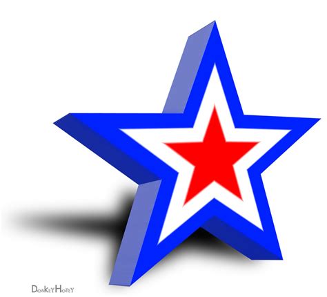 Flag Star Illustration Red White And Blue Star In 3d W Flickr