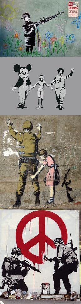 Anti War Banksy Art Canvas Prints Available At