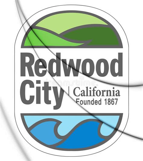 3d Seal Of Redwood City California Usa Stock Illustration