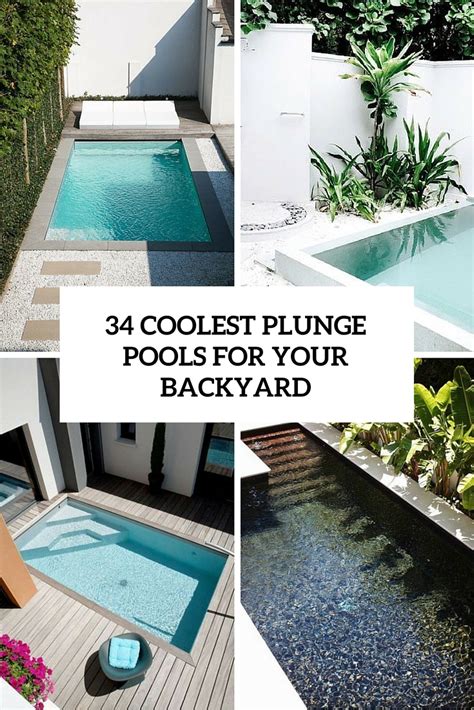 A plunge pool is a smaller version of your regular swimming pool. 34 Coolest Plunge Pool Ideas For Your Backyard - Gardenoholic