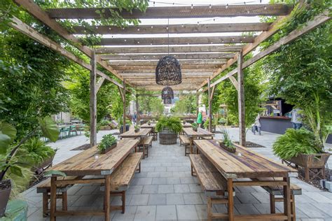 Exterior Garden Restaurant Design Plans