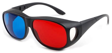 Red Bluecyan Anaglyph 3d Glasses 3d Movie Game Extra
