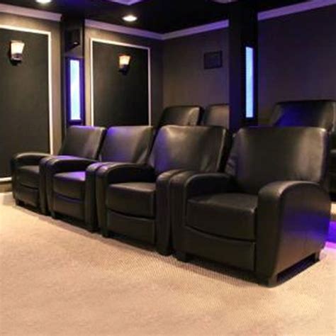 Save up to 25% on theater seating. Home Theater Recliner Black Faux Leather Lounge Club Chair ...