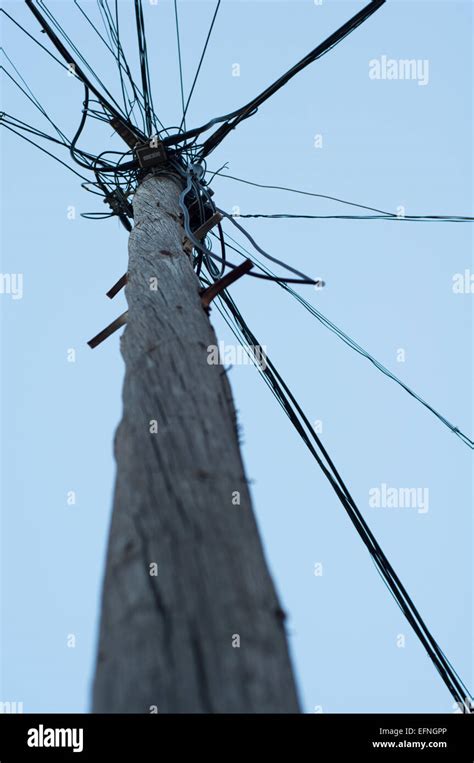 Utility Pole And Wires Hi Res Stock Photography And Images Alamy