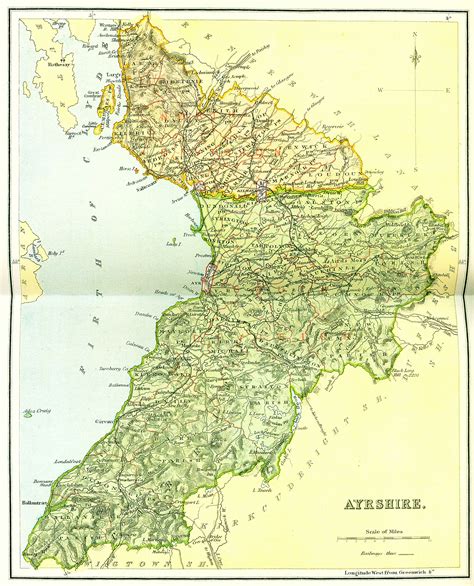 Ordnance Gazetteer Of Scotland Ayrshire Map