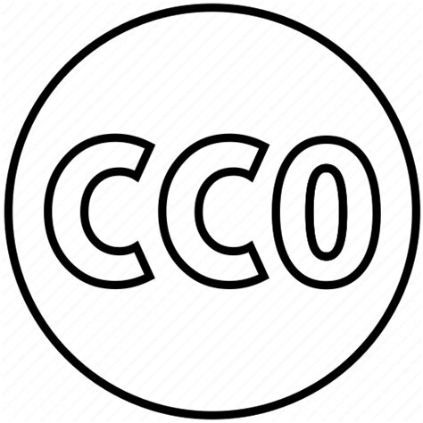Cc Cc0 Cco Creative Common Licence License Permit Icon