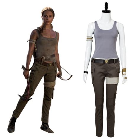 2018 Movie Tomb Raider Cosplay Lara Croft Cosplay Costume Outfit Full
