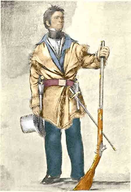 Frontier Deerskin Coat With Fringe Man Illustration Mountain Man
