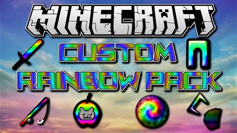 Minecraft Pvp Texture Pack Custom Rainbow Pack Youtube