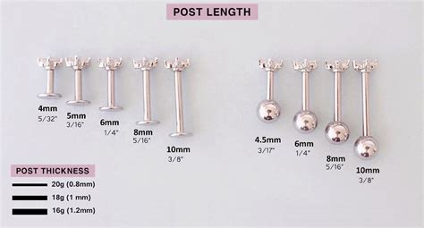 The Ultimate Piercing Size Guide Types Sizes And Fitting Musemond