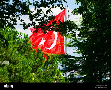 Istanbul Turkish Flag Stock Photo Alamy