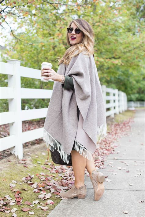 How To Wear A Poncho This Fall Coffee Beans And Bobby Pins