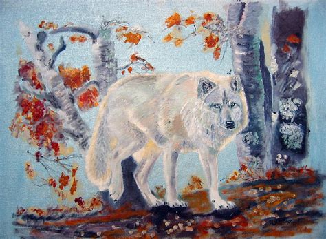 Arctic Wolf Painting By Richard Le Page Fine Art America