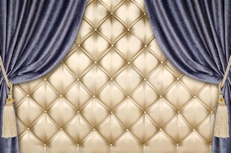 Cream Leather Padded Studded Luxury Background Stock Image Image Of