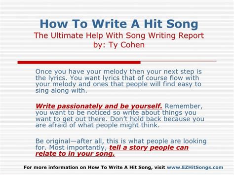 How To Write A Song Lyrics 13 Easy Ways To Write A Song For Beginners