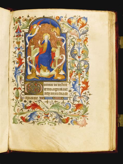 Book Of Hours Use Of Paris In Latin And French Illuminated