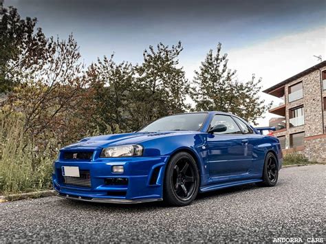 Nissan Skyline Gt R R34 V Spec Ii Blue Body With 280 Hp All Pyrenees