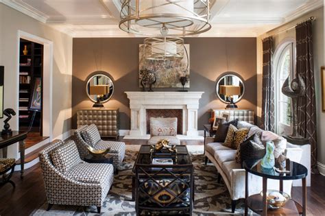 Pasadena Transitional Style Italian Revival Formal Living Room