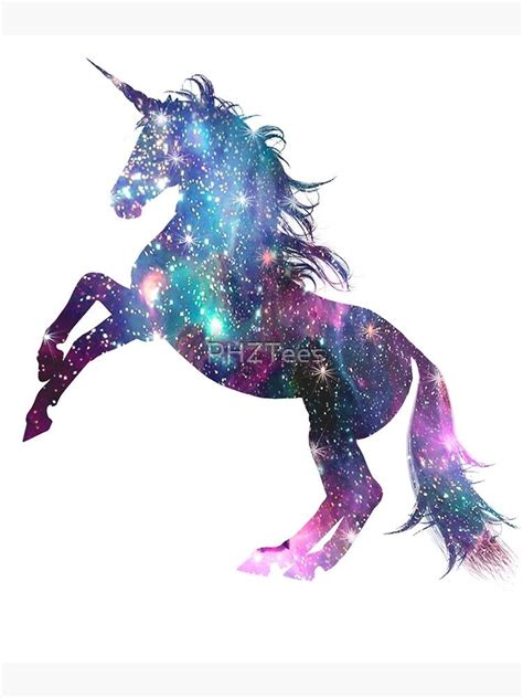Awesome Rainbow Unicorn Galaxy Sparkle Star Poster By Phztees Unicorn
