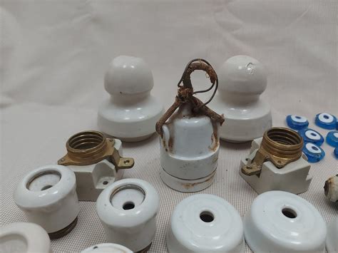 Old Ceramic Electrical Insulators