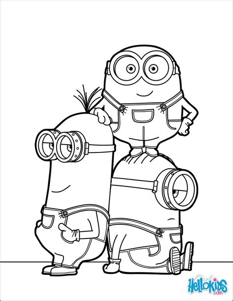 Dibujos De Minions Para Imprimir Y Colorear Kulturaupice