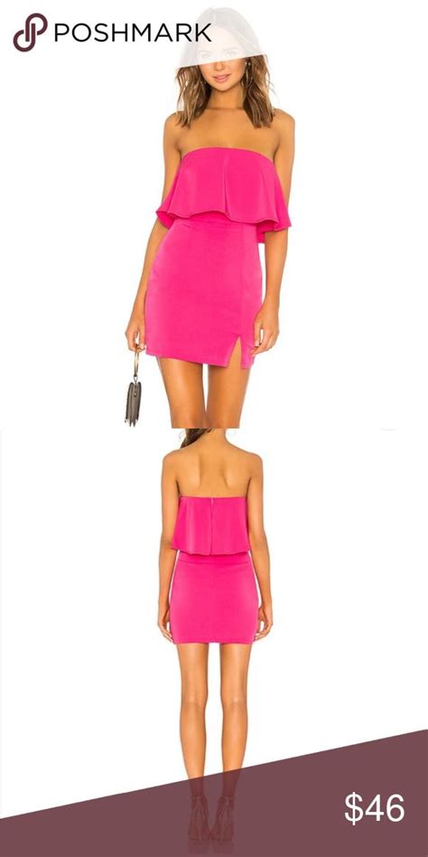 revolve pink dress mini tube dress pink dress clothes design